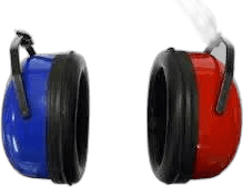 Red and Blue Audio cups